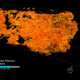 A simulation showing the explosion traveling down the tube